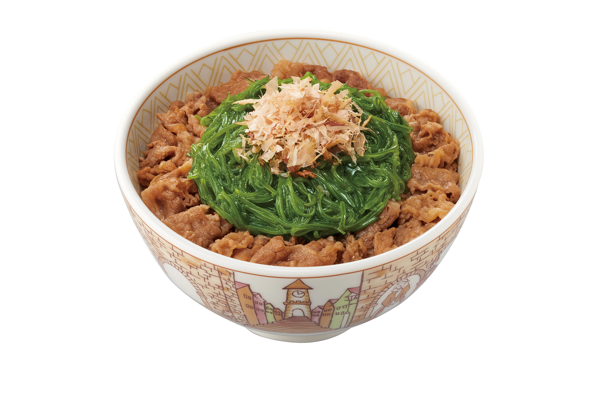「たっぷりめかぶ牛丼」
