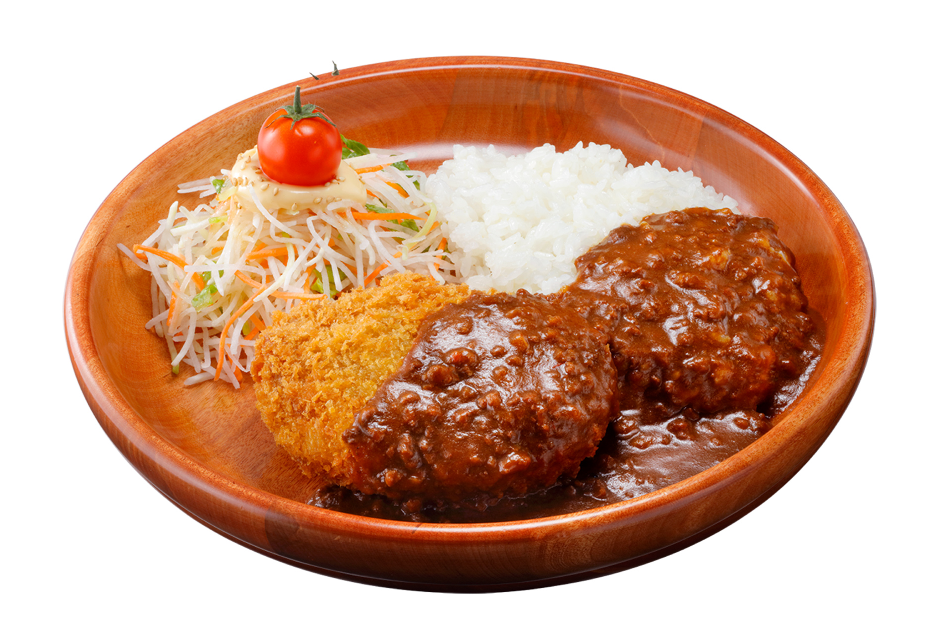 「メンチカツカリーディッシュ（ハンバーグなし）」（1220円）