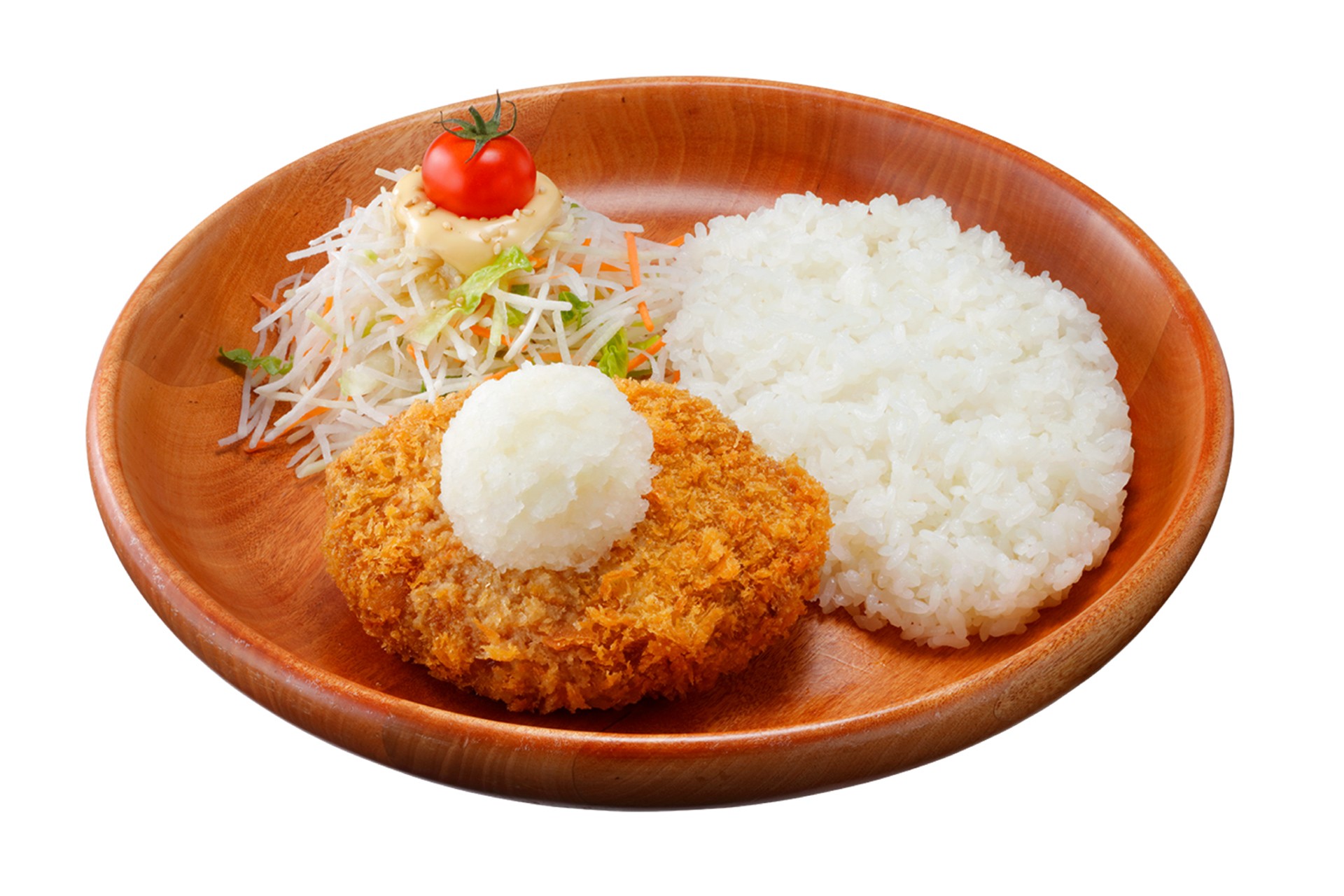 「メンチカツおろしポン酢ディッシュ（ハンバーグなし）」（1110円）