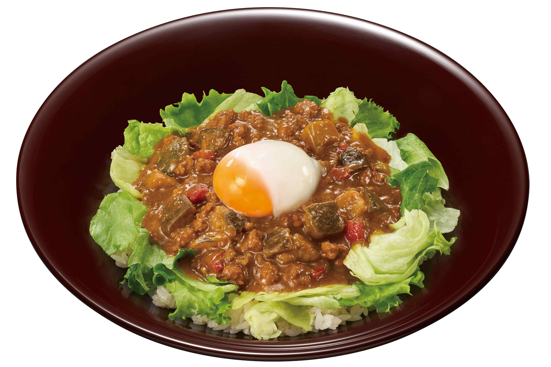「スパイシーキーマカレー丼」（並盛 690円、ごはん大盛 740円）