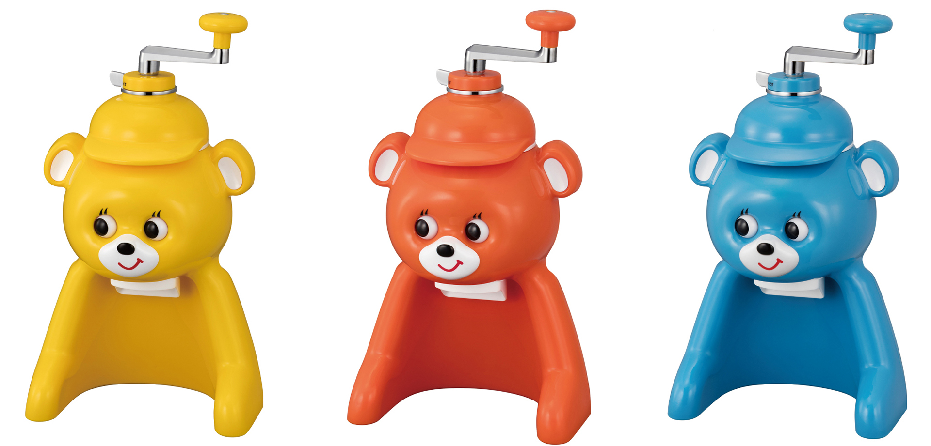 本体カラーは、イエロー、オレンジ、ブルーの3色