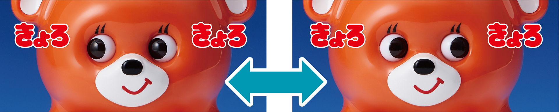 目が左右に動く