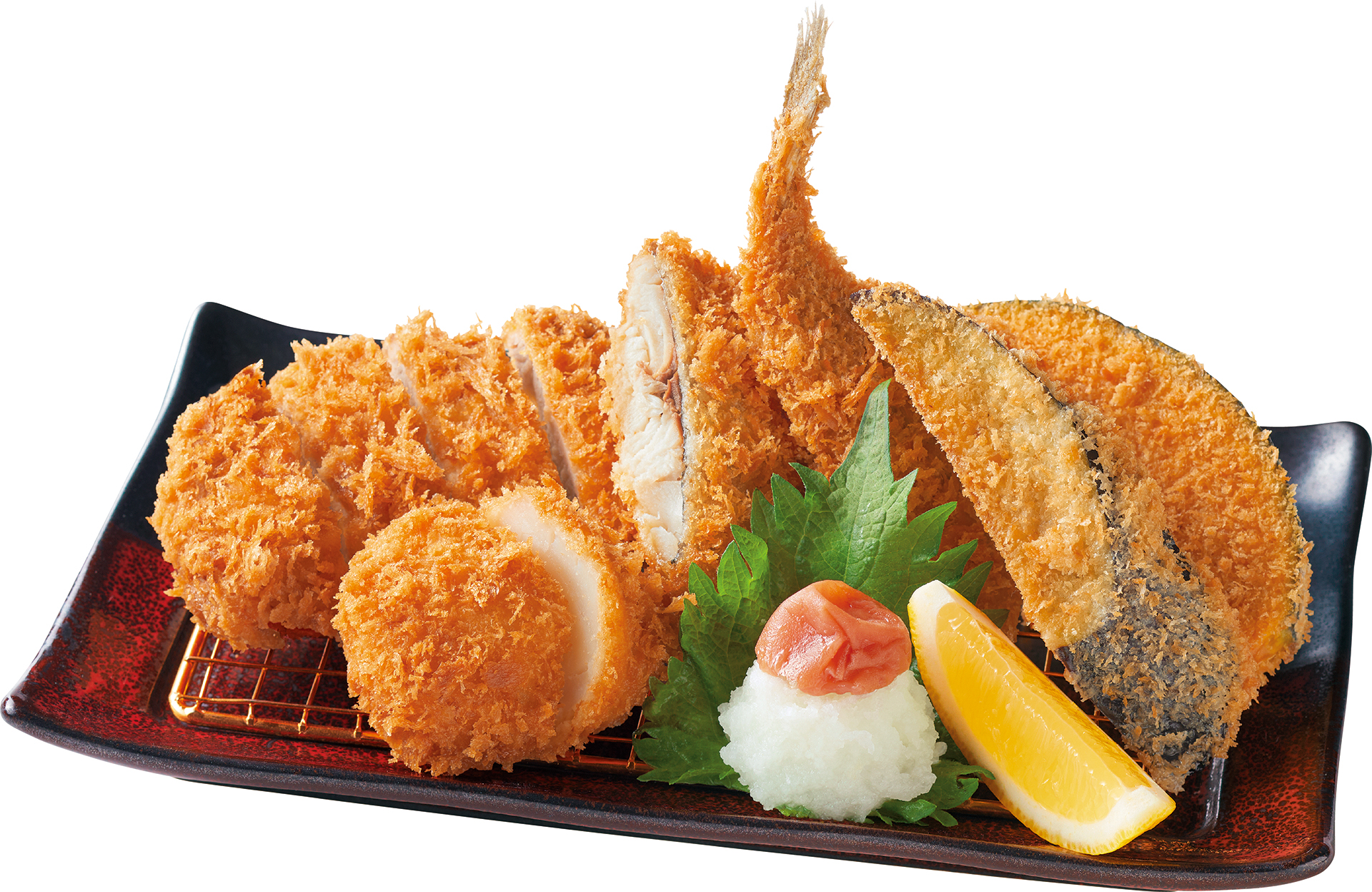 「夏の海鮮とロース御膳」（1880円）