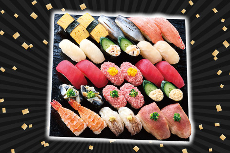 小僧寿し「超キング盛 30貫」（1738円）
