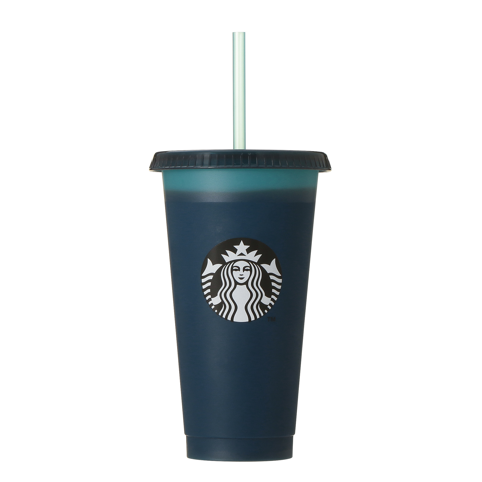 カラーチェンジングリユーザブルコールドカップデュアルブルー 710ml