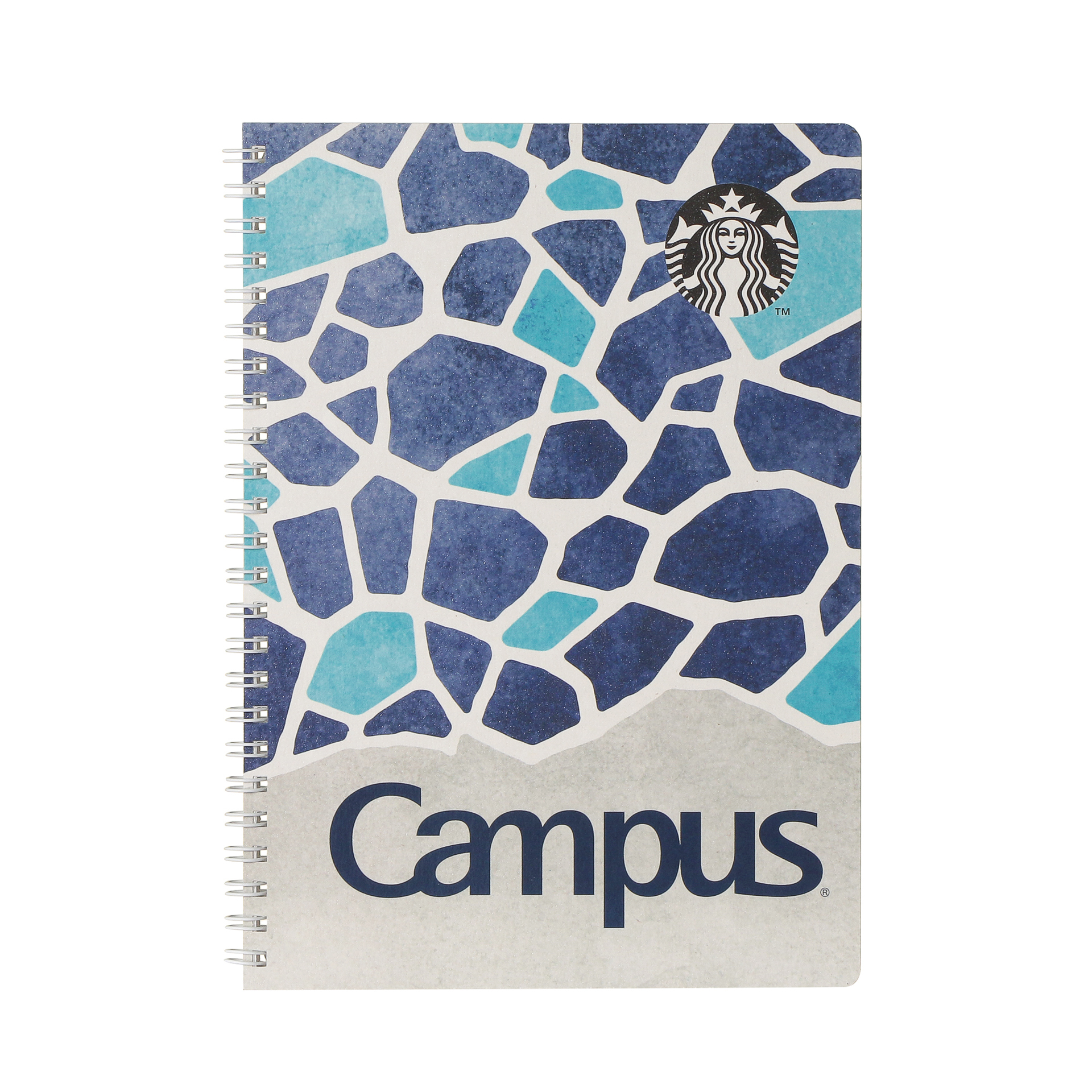 スターバックスキャンパスリングノート デュアルブルー