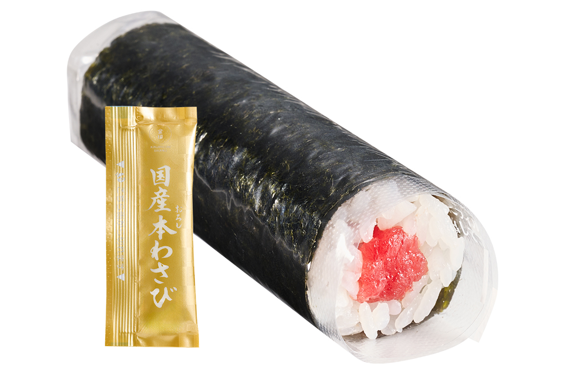 「国産わさびで食べるインド鮪中落手巻」（400円～）