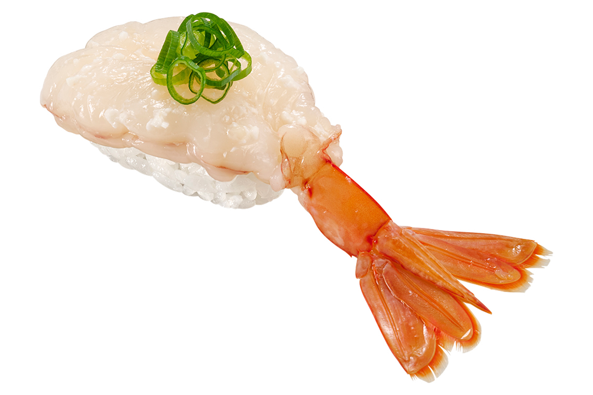 「店内殻剥き 塩麹漬け赤えび（ねぎ）」（180円～）