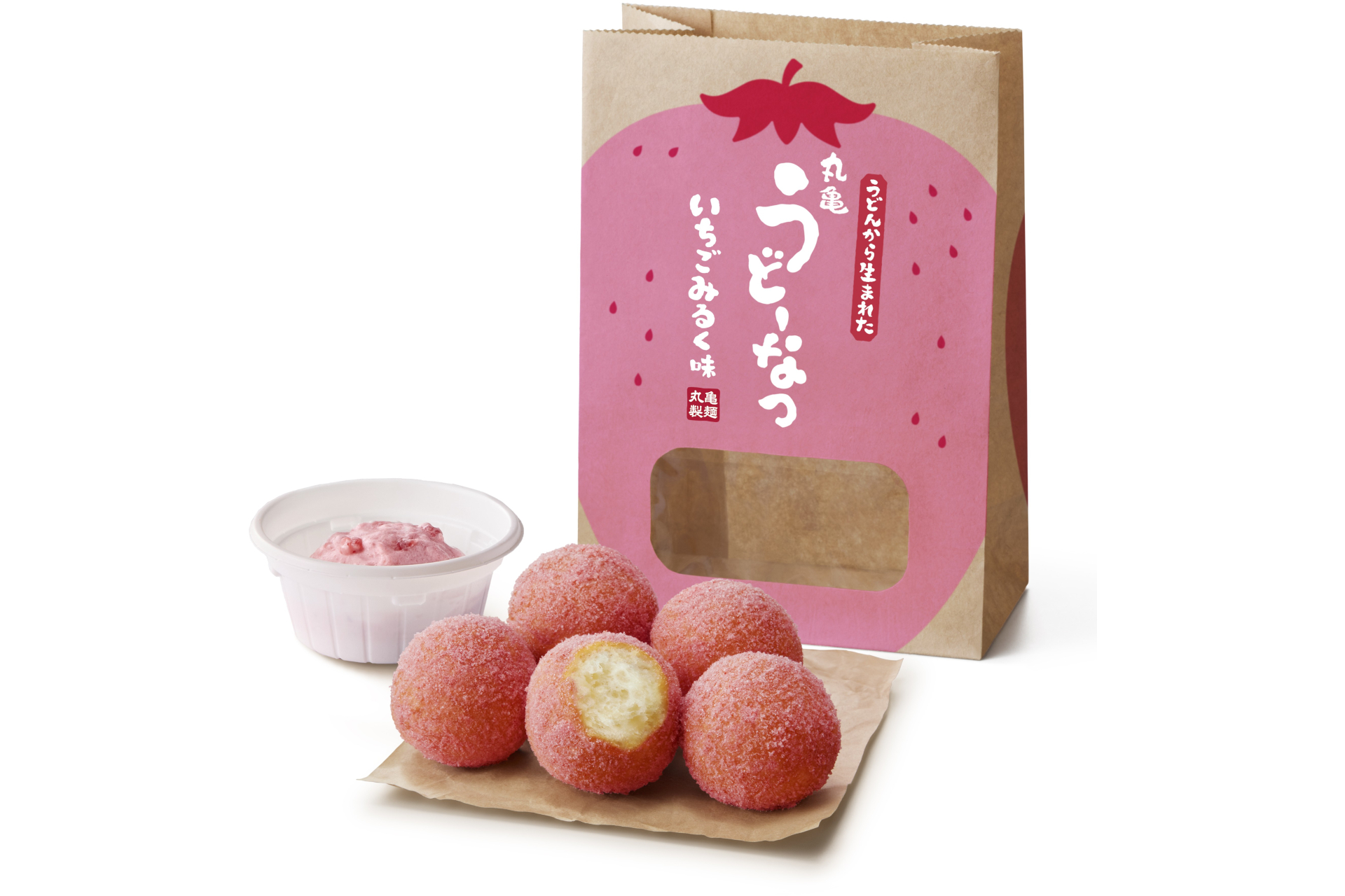 丸亀うどーなつ いちごみるく味