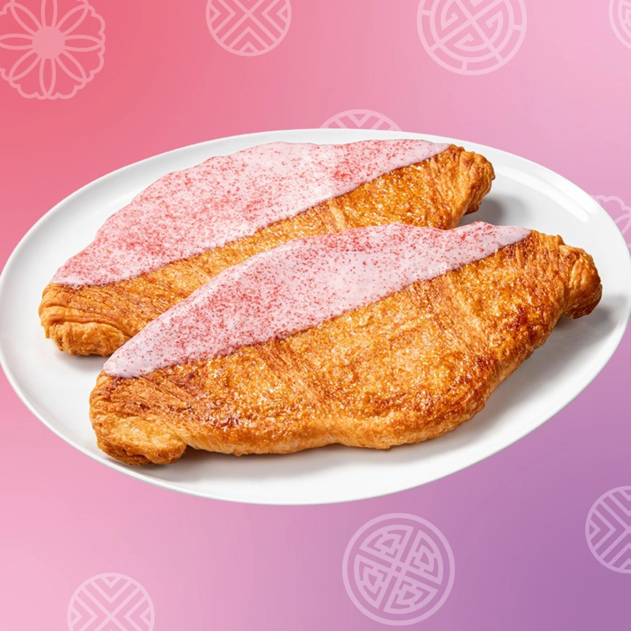 「韓国風クリスピークロワッサンいちご」（213円）