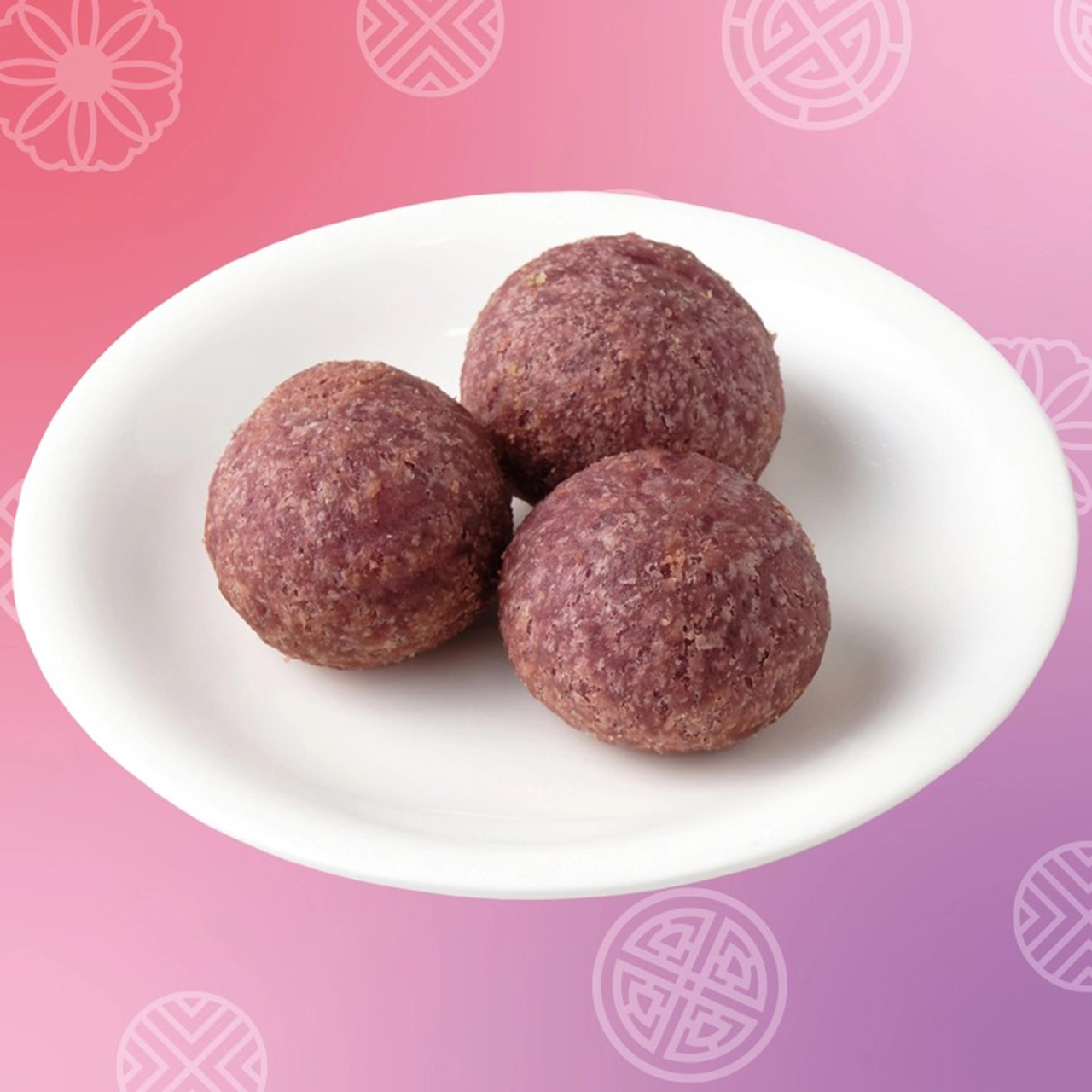 「お店で揚げたさつまいもボール（3個入り）」（186円）