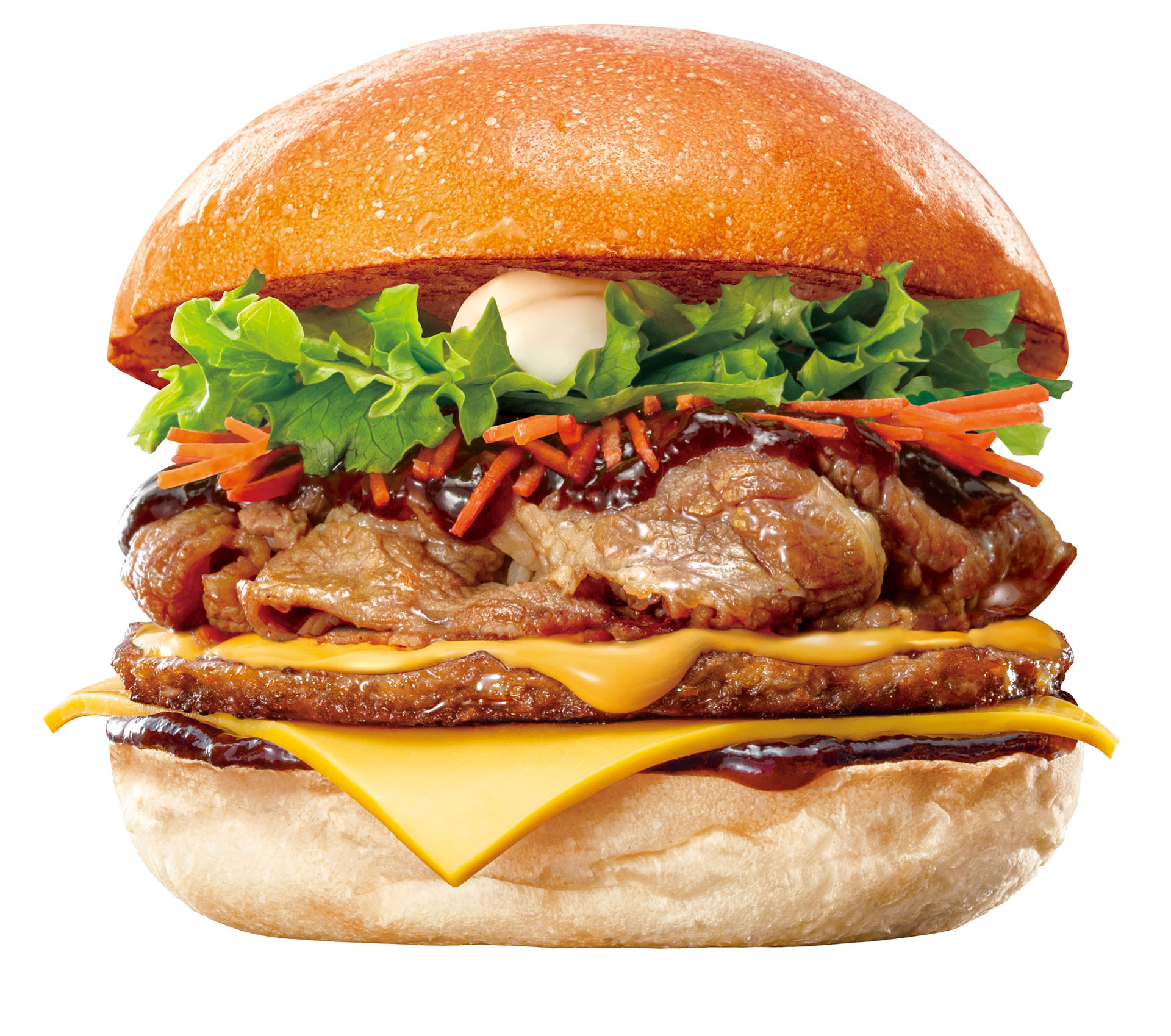 「チーズ牛プルコギバーガー」（590円）