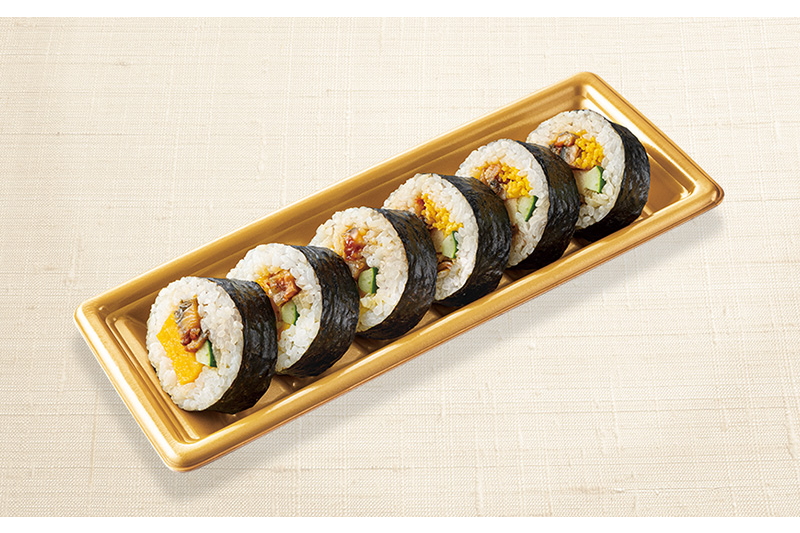 「2種のうなぎ巻寿司」（1080円）