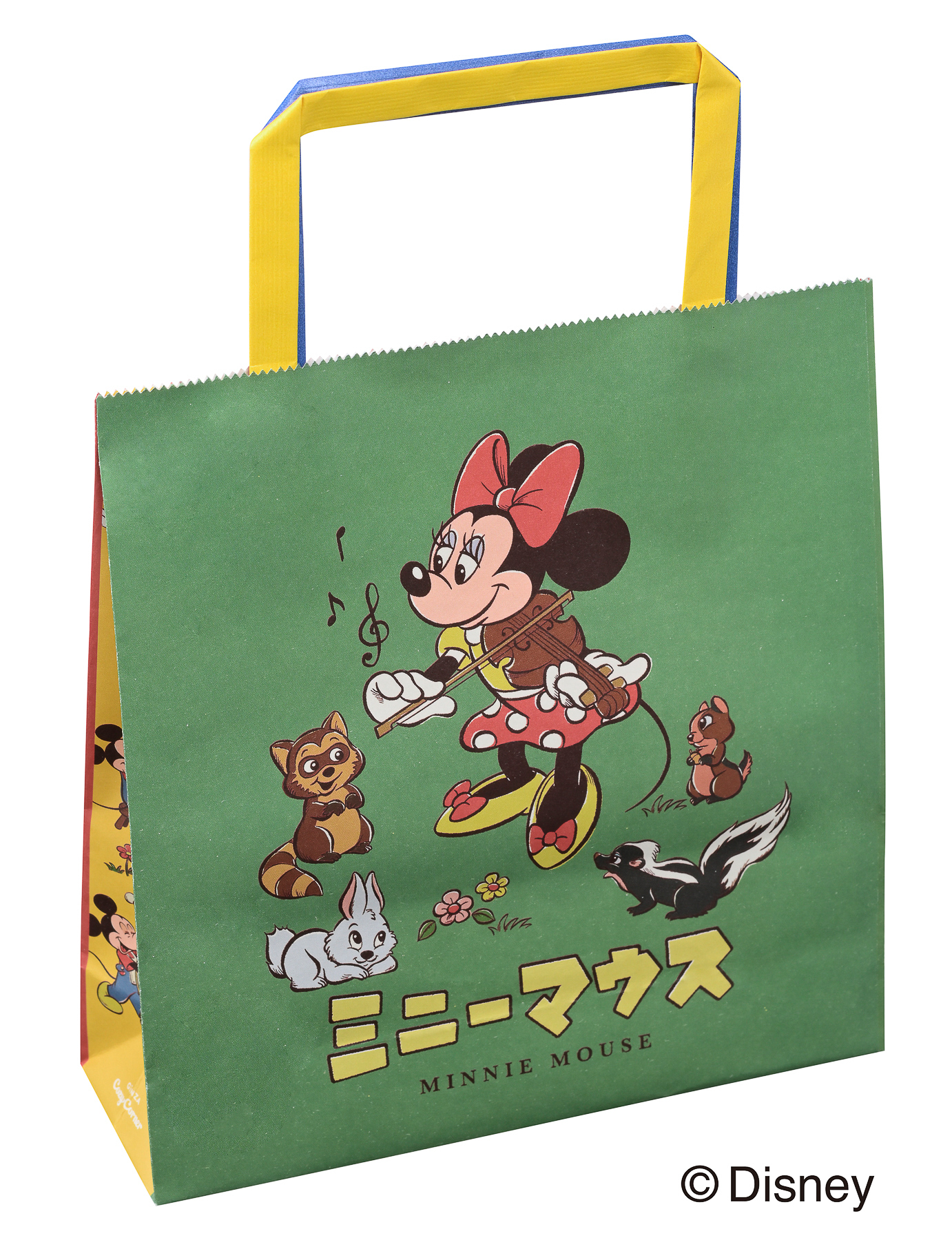 ハピネスバッグの裏面にもミニーマウス