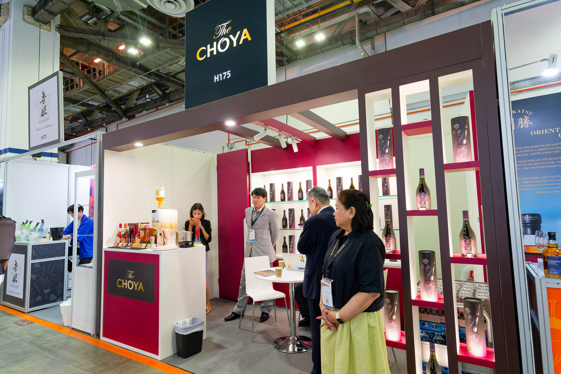 CHOYA梅酒のブース