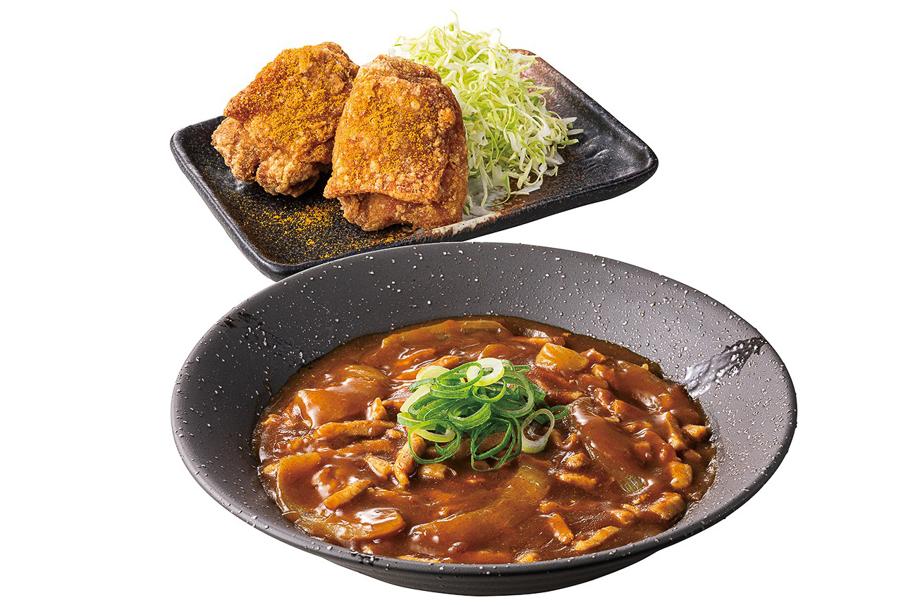 からやま「カレーからあげとカレー南蛮丼セット」（979円）