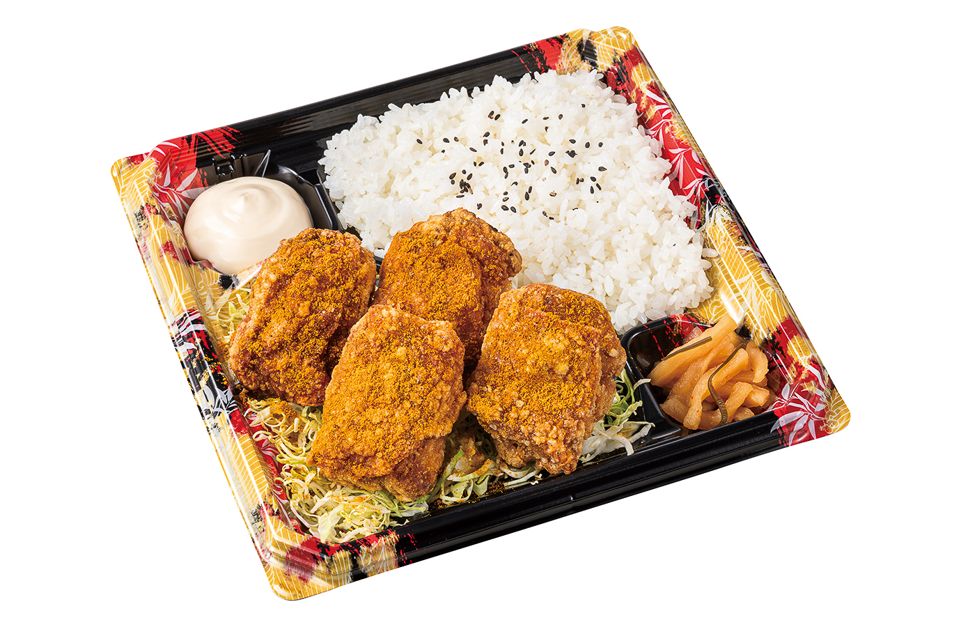 「出汁カレーからあげ弁当」（842円）