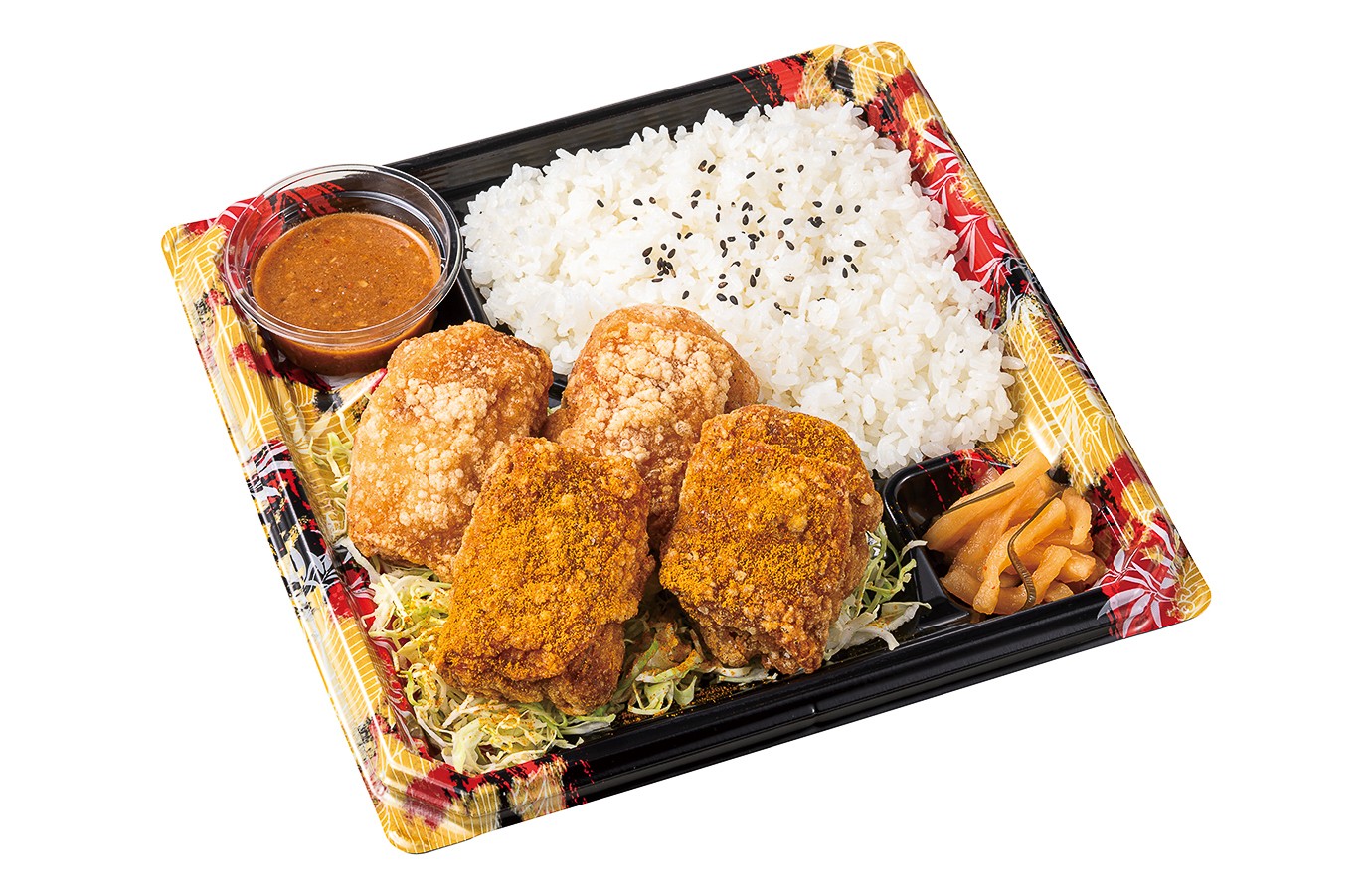 「出汁カレーからあげ合盛り弁当」（820円）