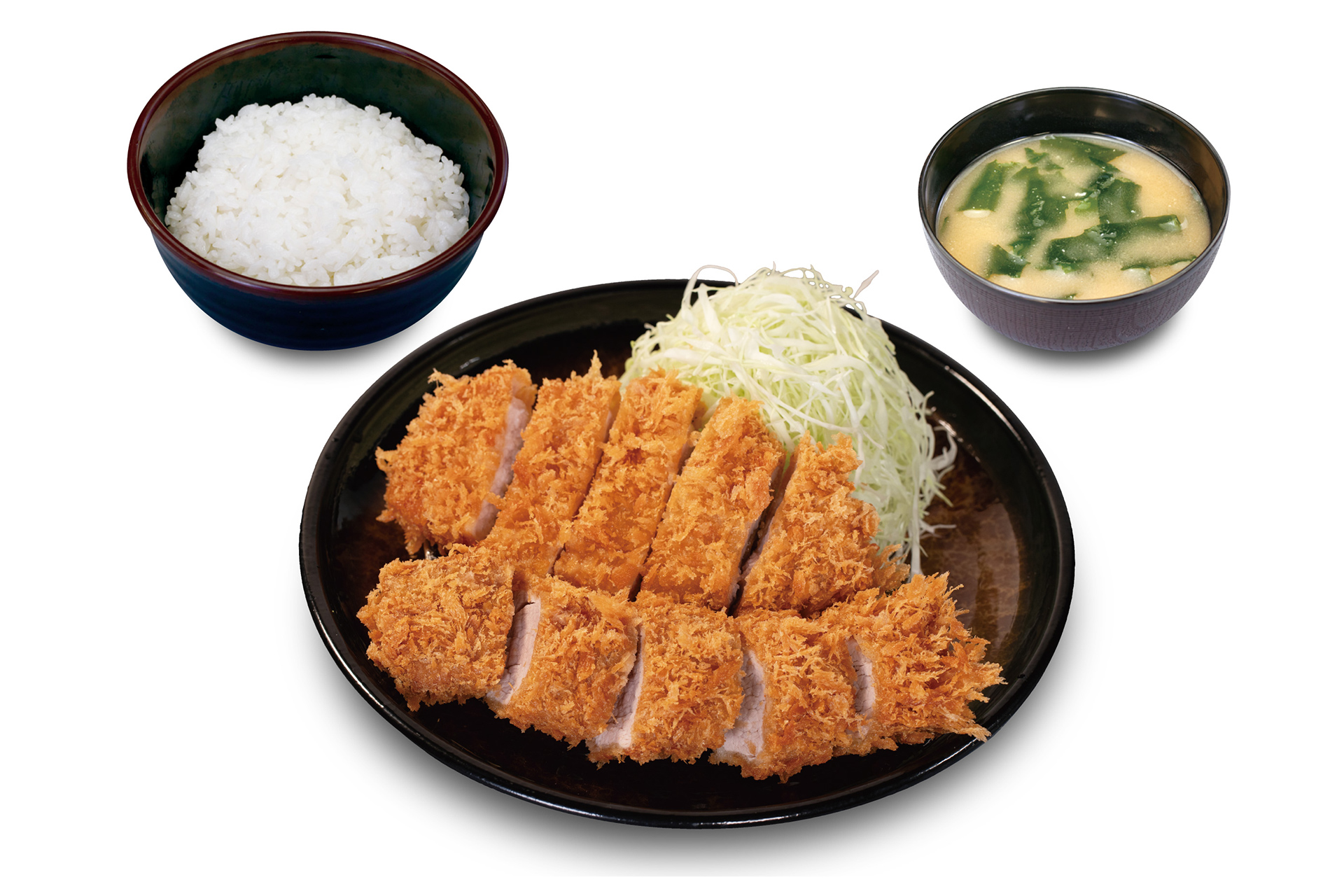 ロースかつ＆丸太ヒレかつ定食（1290円）