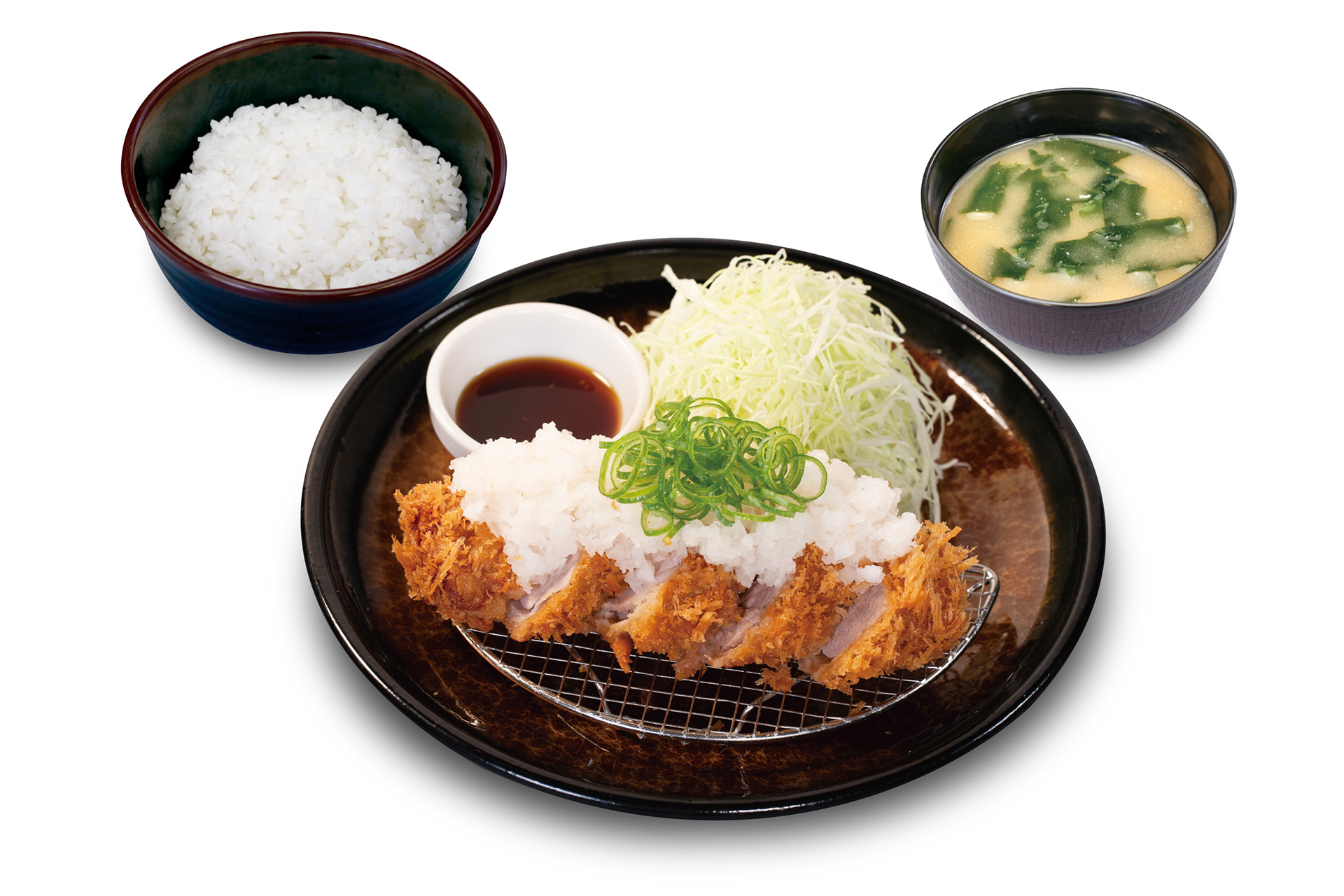 鬼おろしポン酢丸太ヒレかつ定食（1050円）