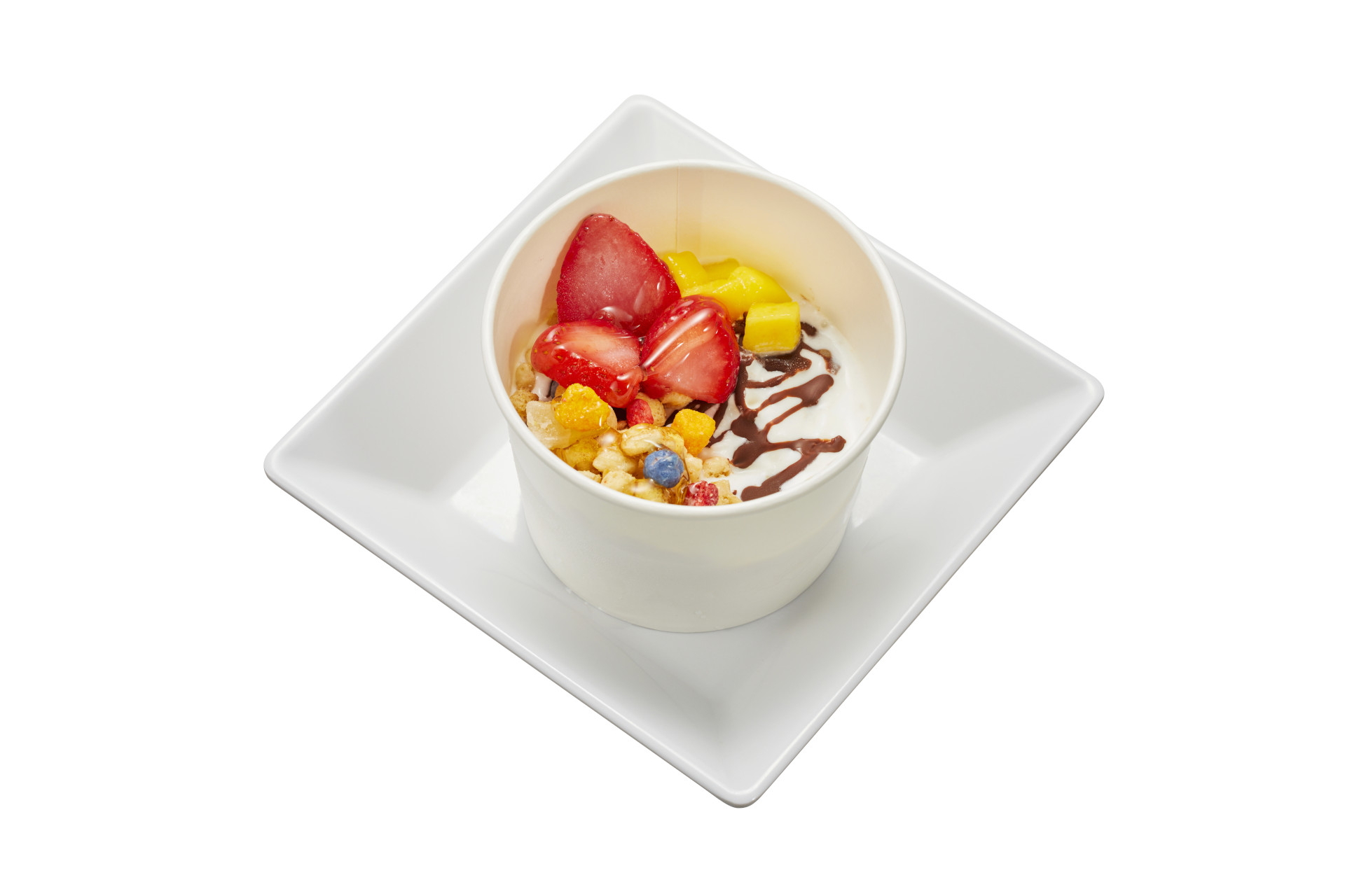 お好みでトッピングにはちみつを追加できる