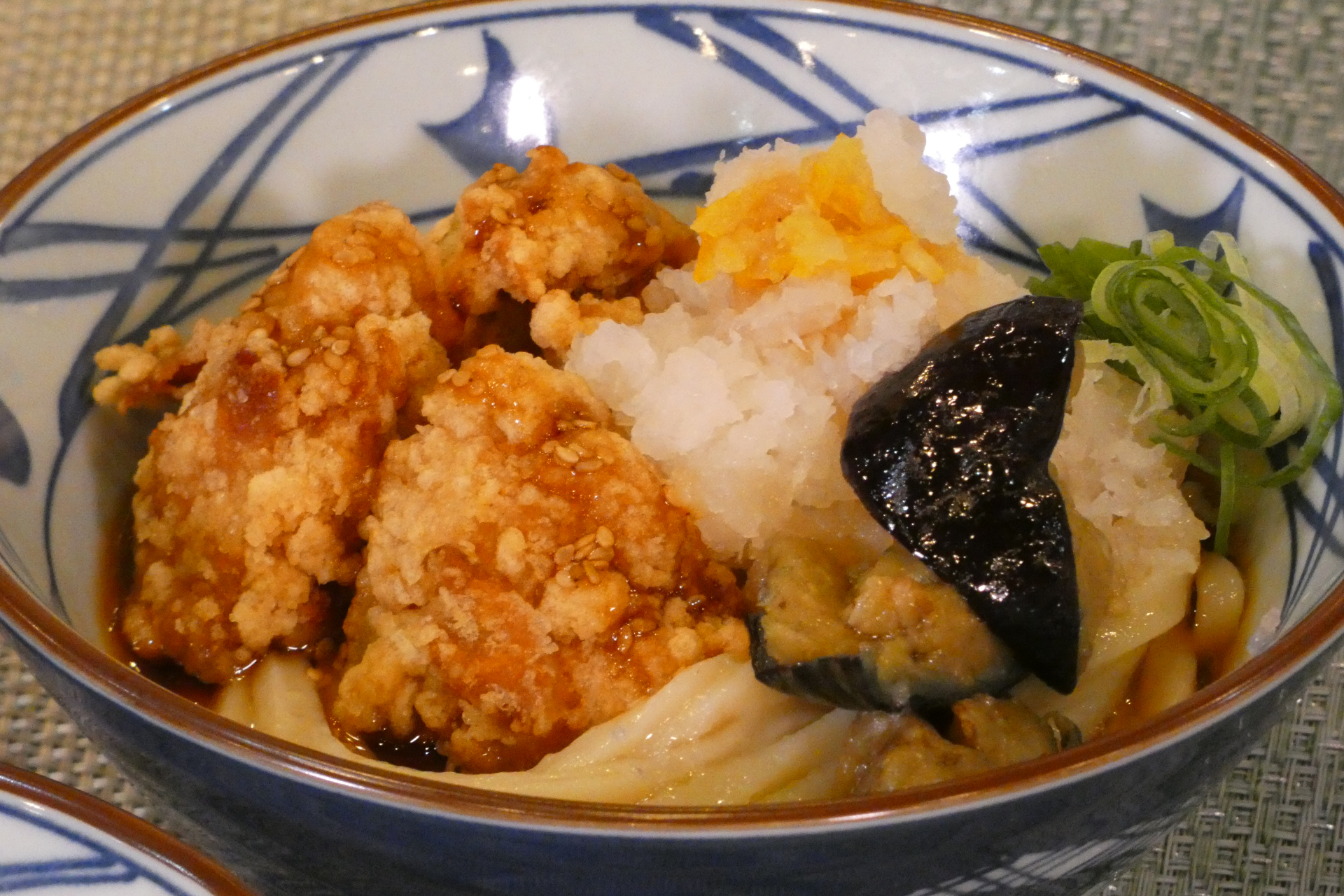 鬼おろし鶏からぶっかけうどん