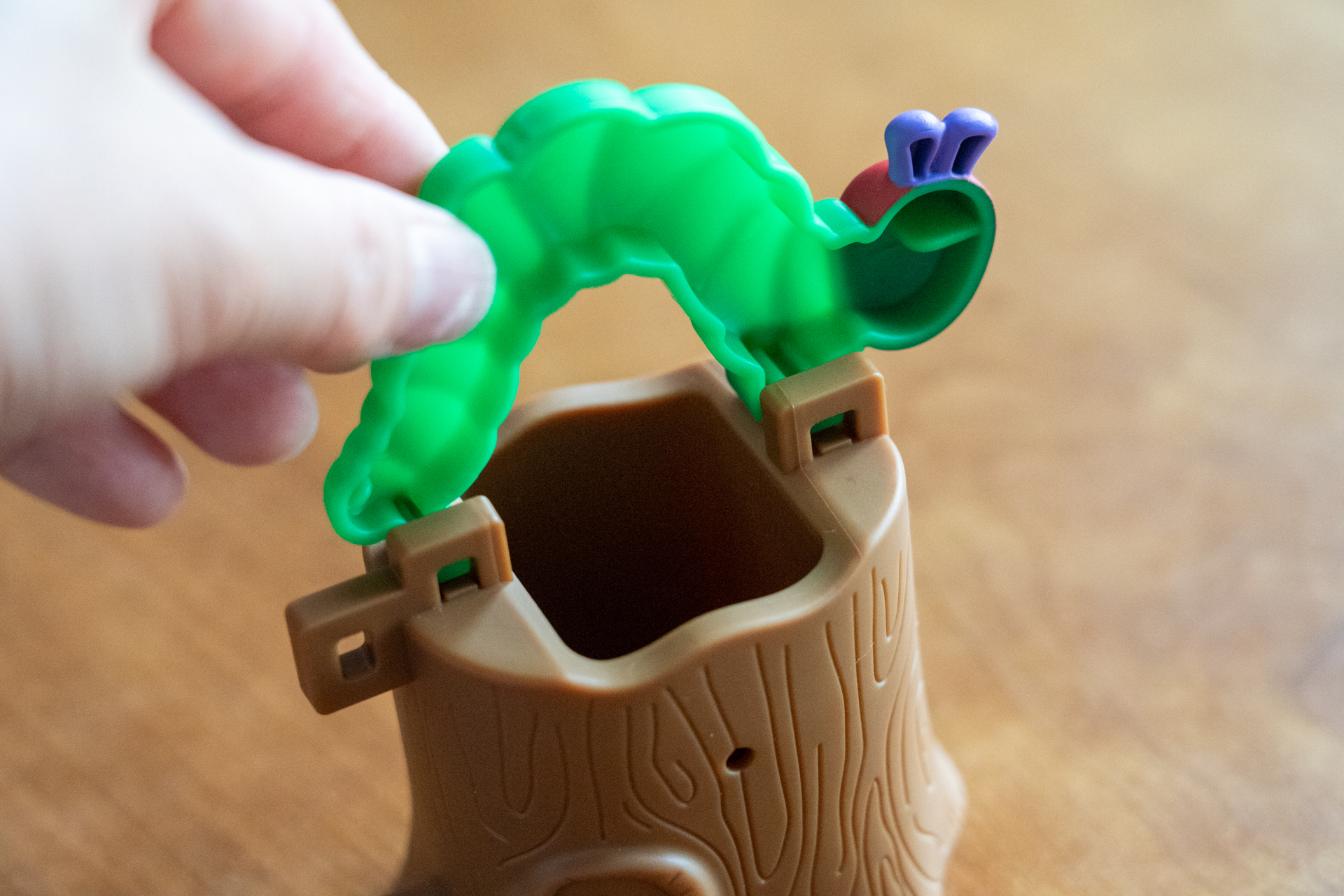 あおむしのハンドルをセット