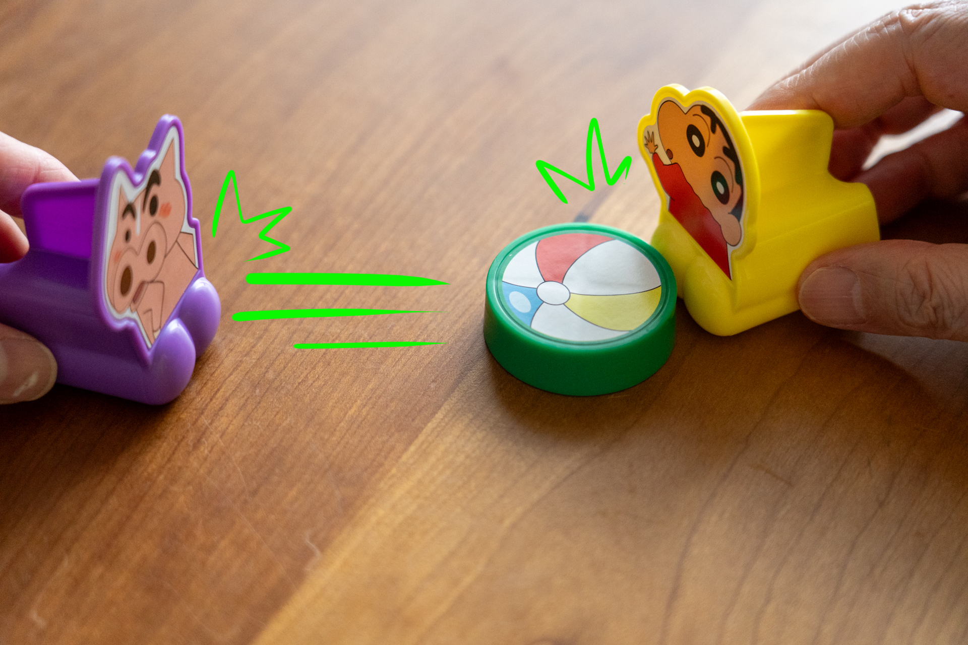 テーブルホッケーが楽しめる