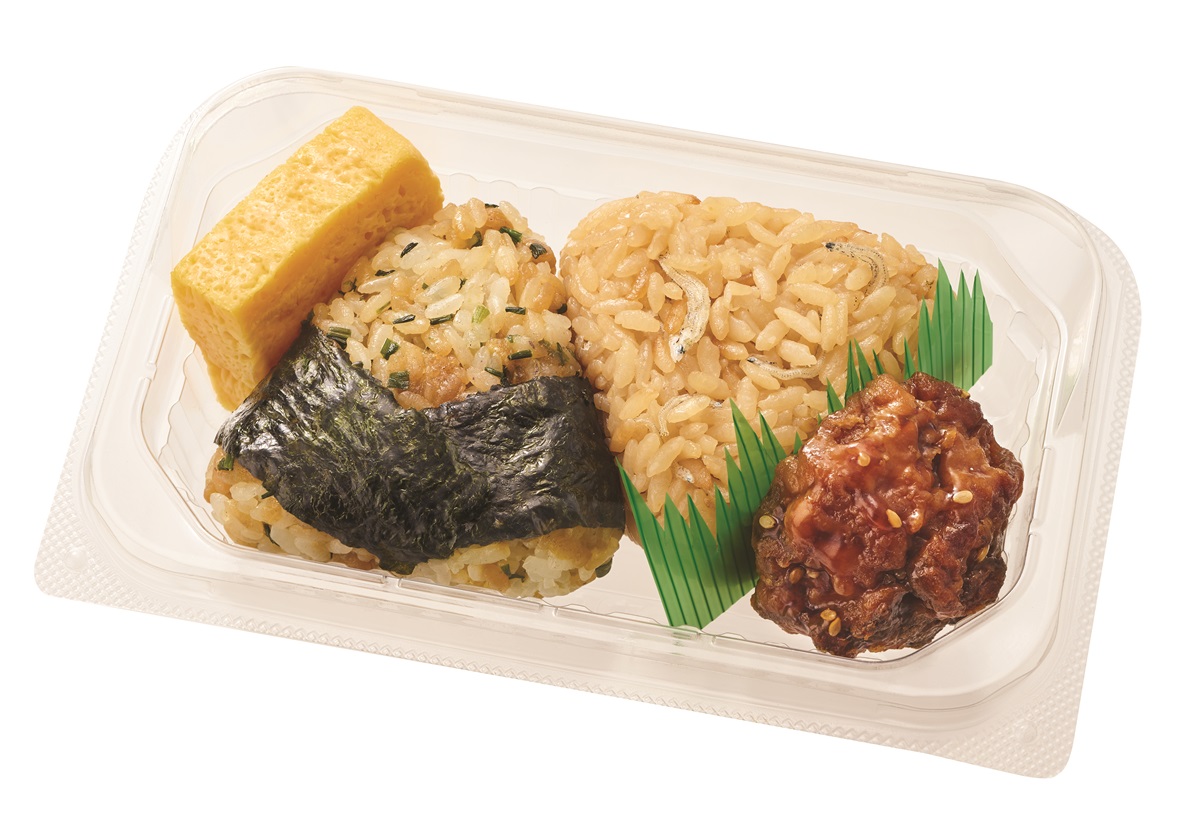 「天神屋監修 おむすびセット」（415円）