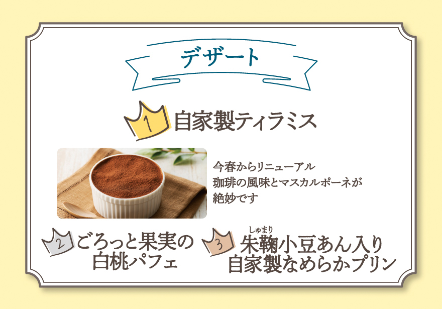 デザート 部門