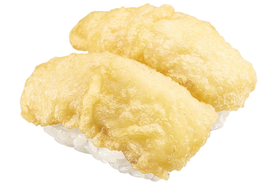 真だらの天ぷらにぎり