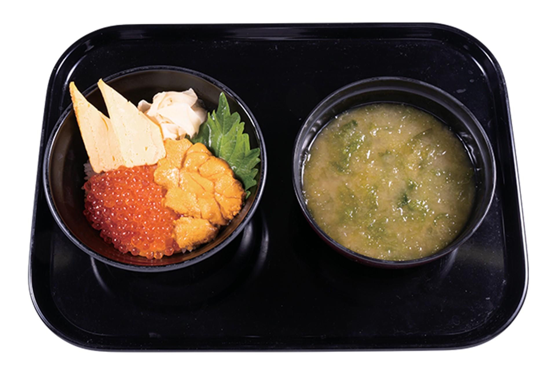 「贅沢うにいくら丼 あおさの味噌汁セット」（2070円～）