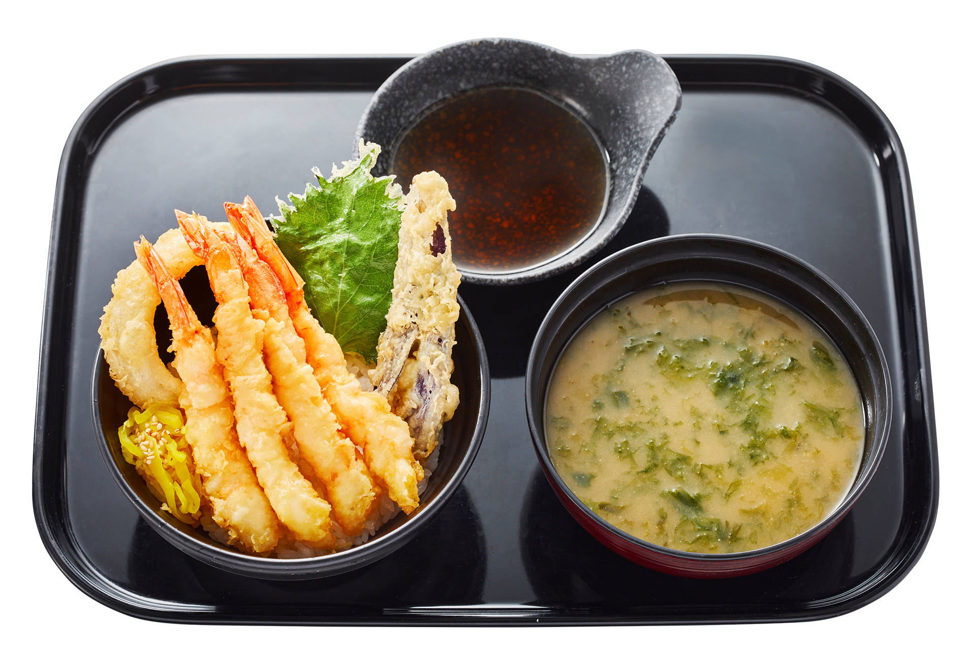 「えび天うどん・茶碗蒸し・いなり2個セット」（690円～）