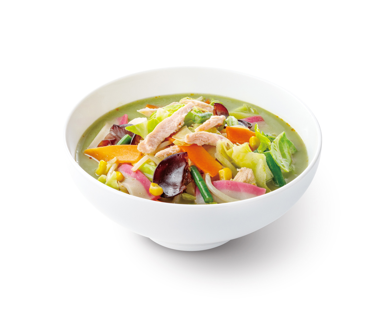 緑の野菜たっぷり食べるスープ