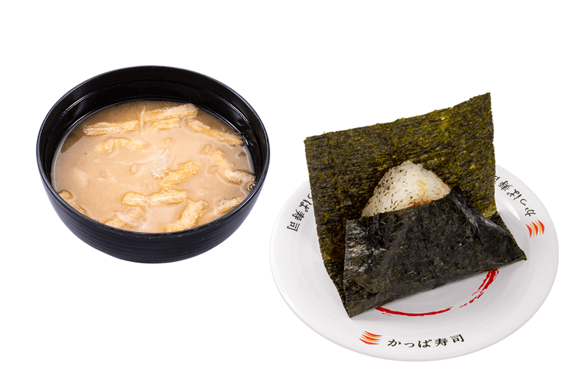 ＋150円で味噌汁をセットにできる