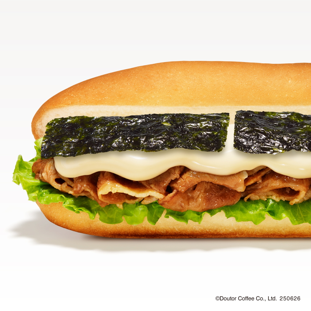 期間限定ミラノサンド 牛カルビ 濃厚チーズソース＆韓国のり（690円）