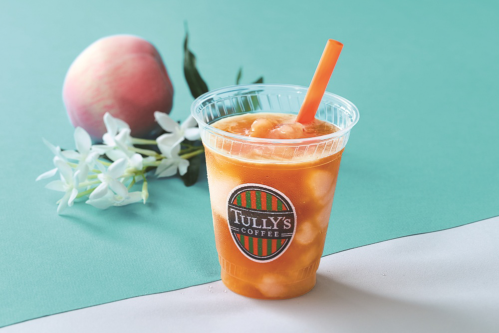 タリーズ「＆TEA ジャスミン香るピーチフローズンティー」（660円）