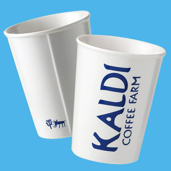 「アイスブレンド＆紙コップ風タンブラーセット」ロゴデザイン