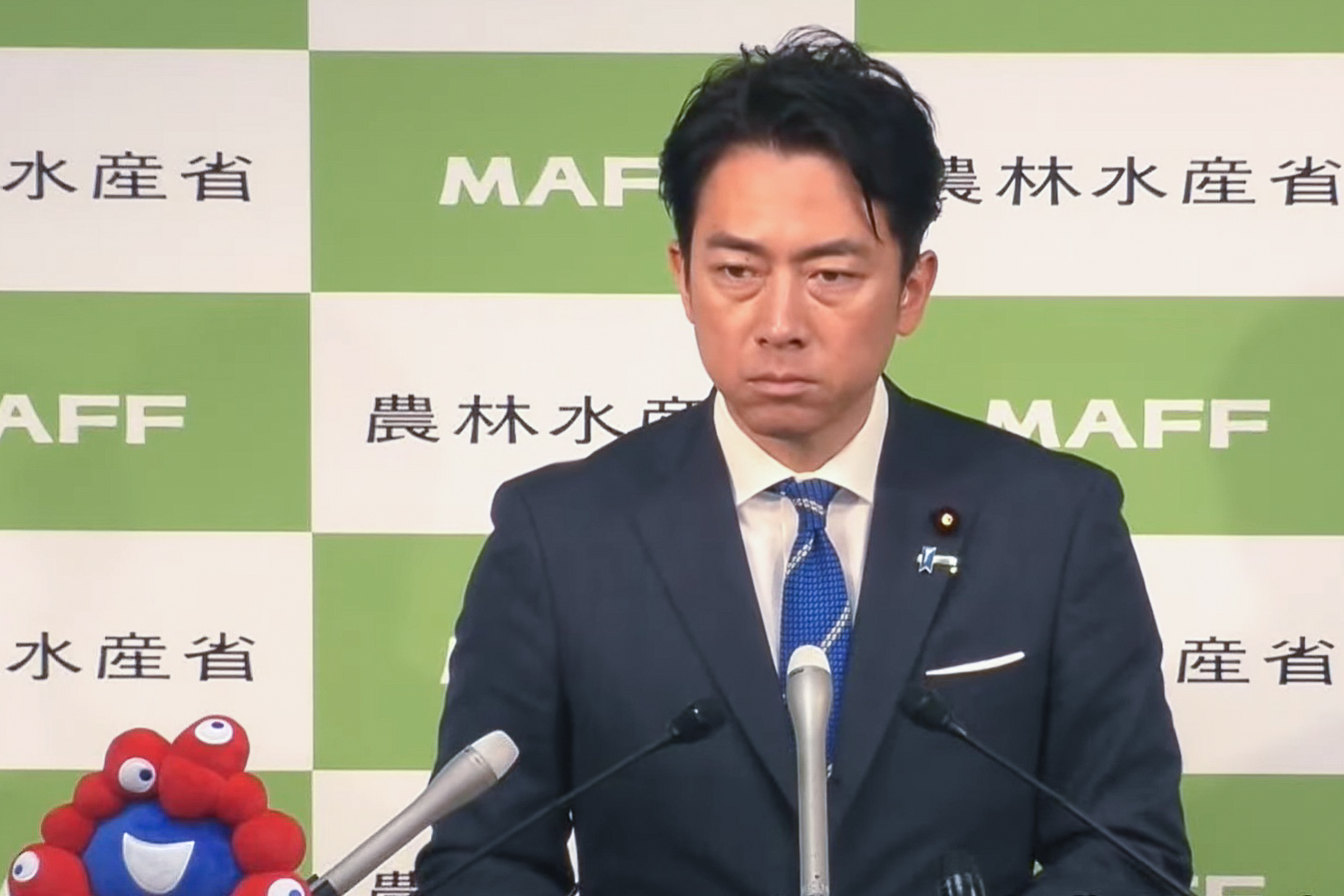 小泉進次郎農林水産大臣（農林水産省のWebサイトより）