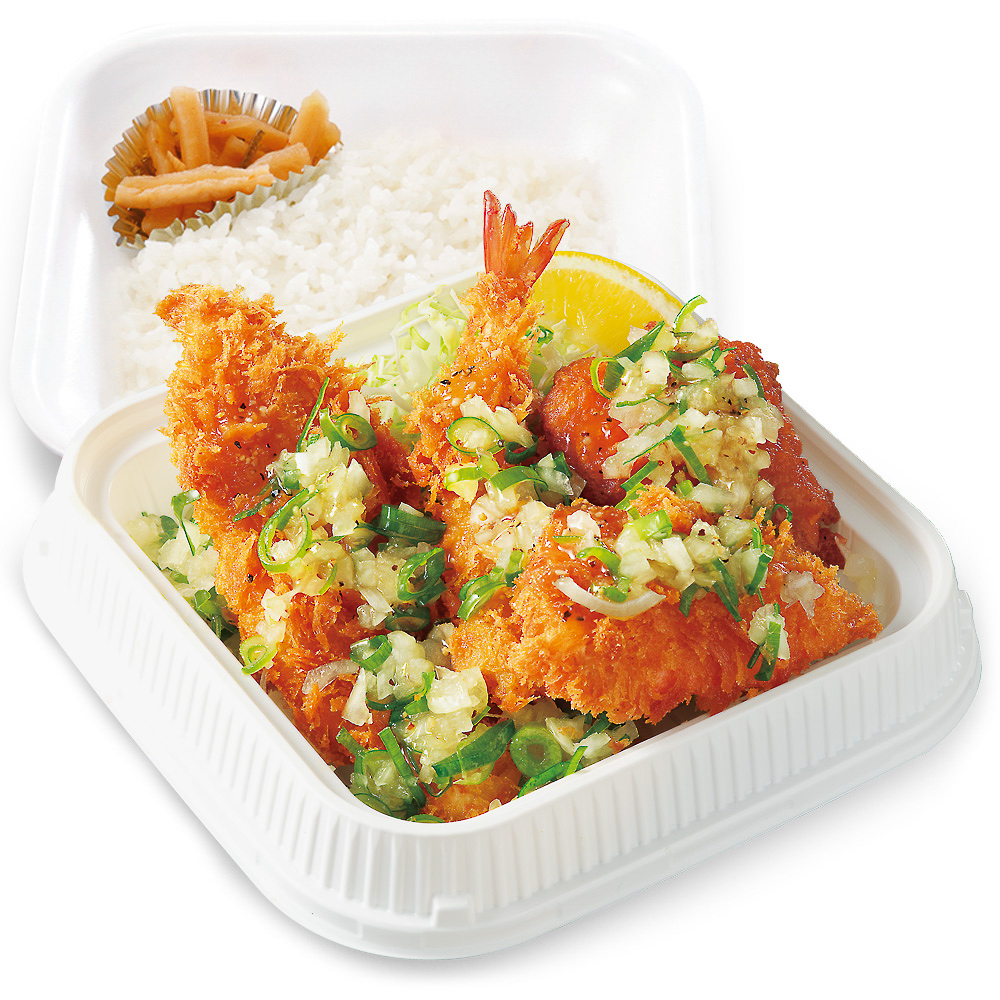 「ねぎ塩カツ弁当」（1036円）