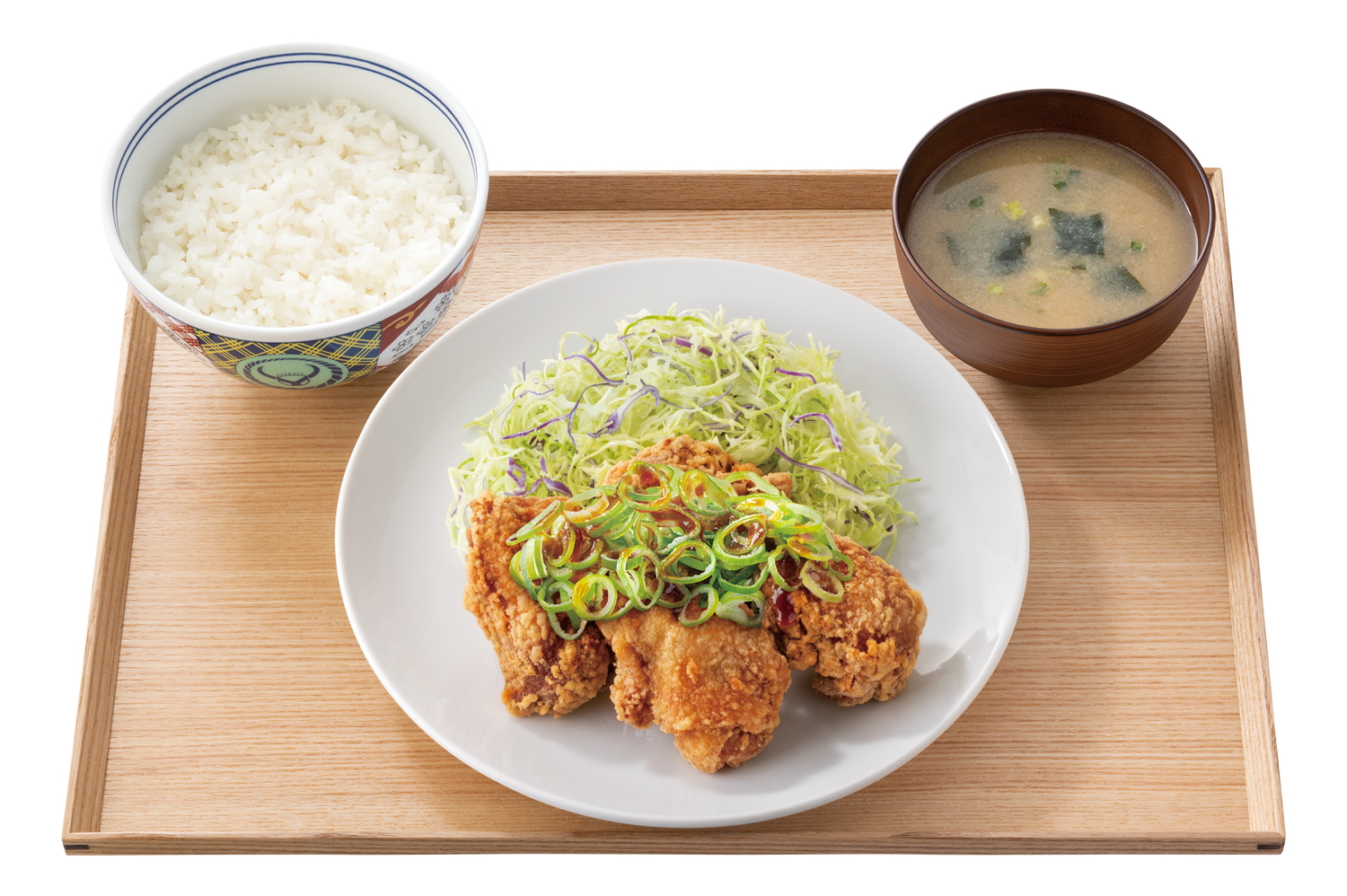 ピリ辛青ねぎから揚げ定食