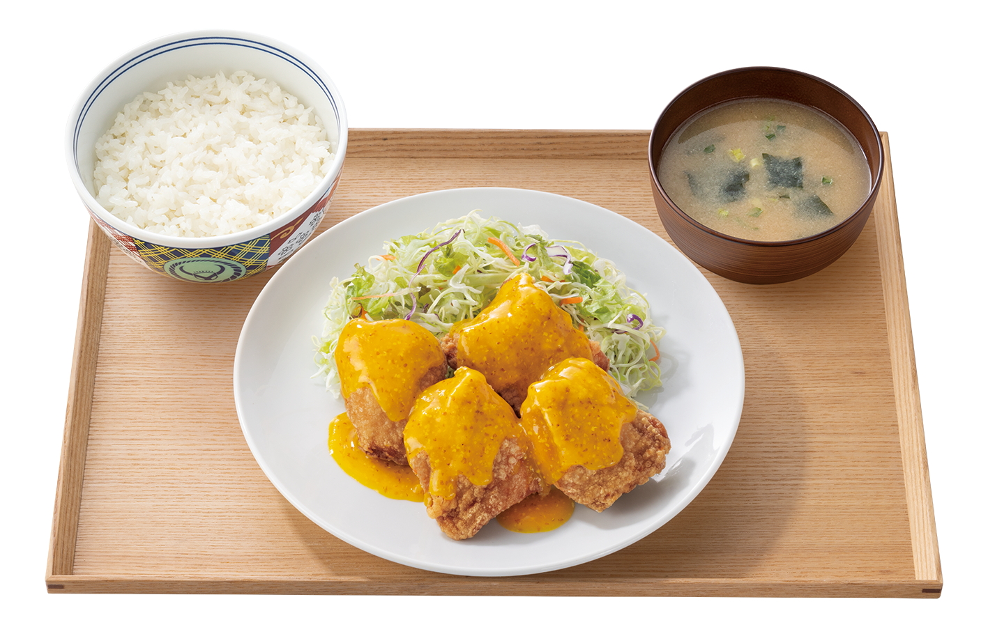 ハニーマスタードから揚げ定食