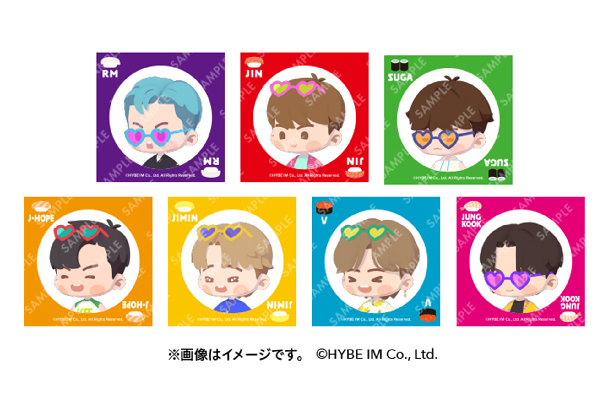 コラボ限定ステッカー