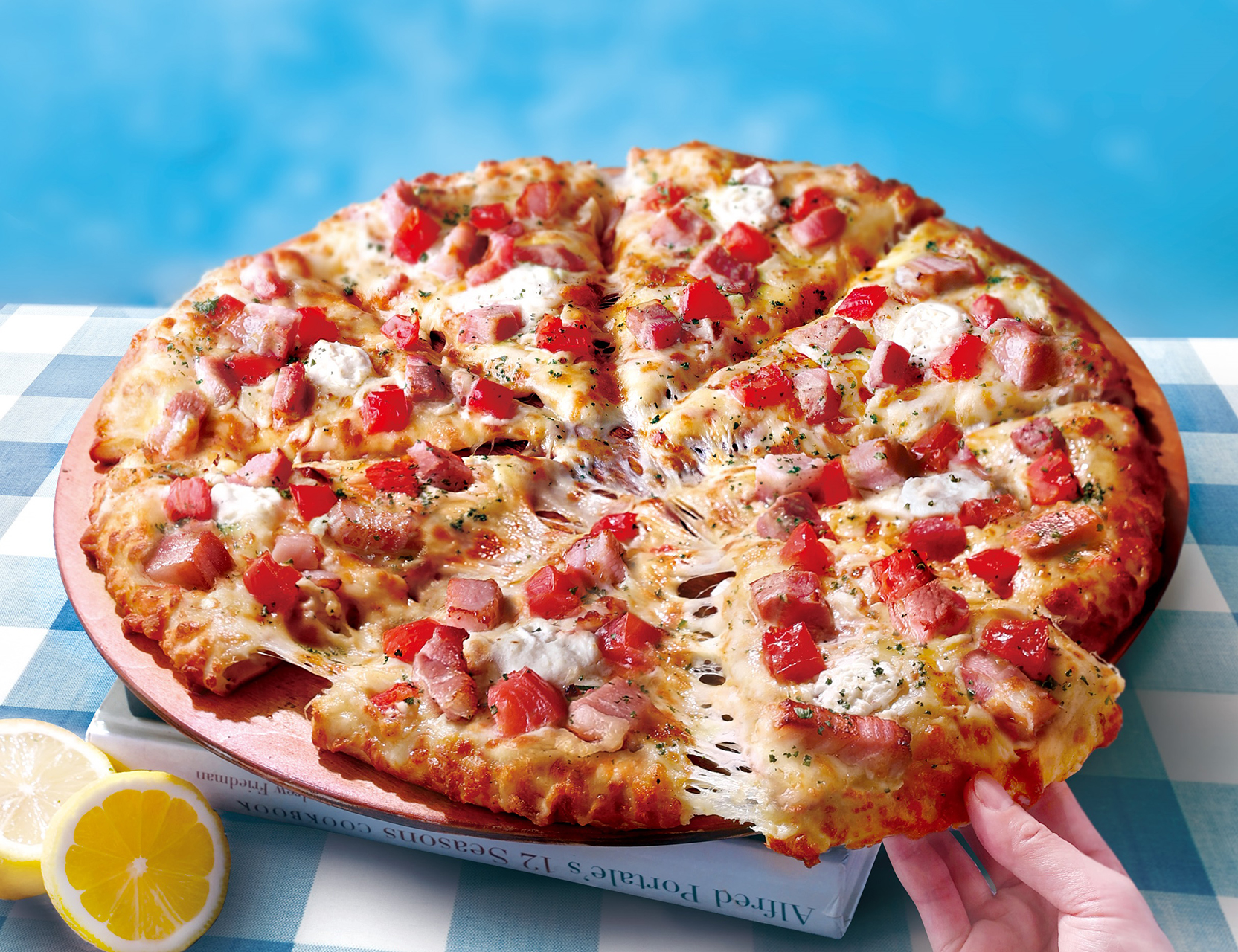 熟成パンチェッタと瀬戸内レモンソース