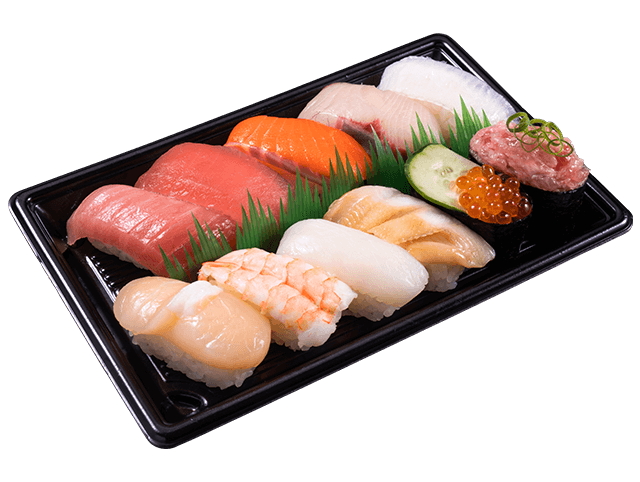 「人気11種セット（1人前・11貫）」（1920円～）