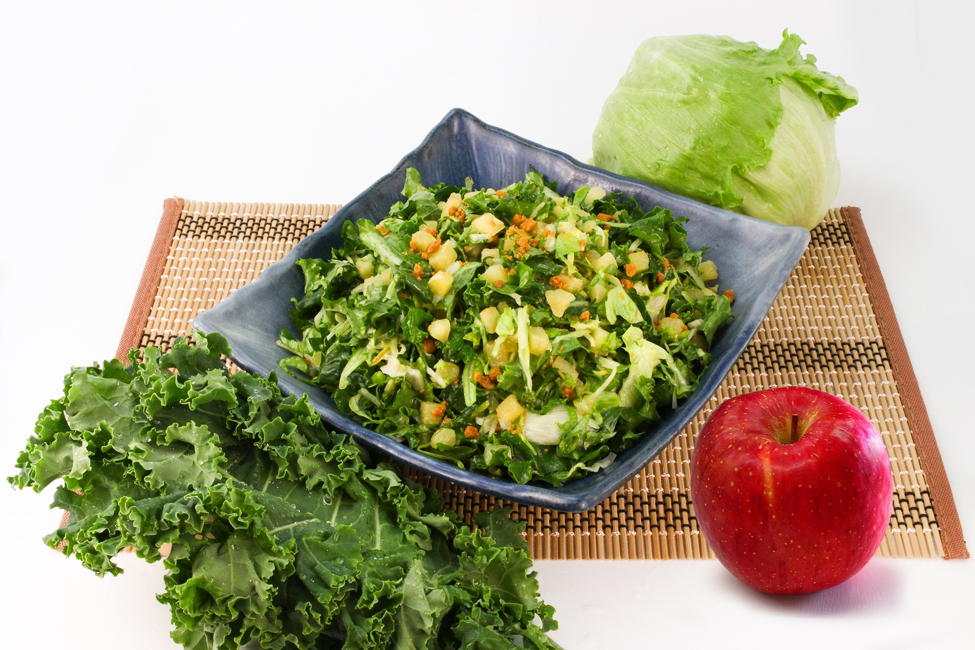 「レタスとケールのアップルシナモンサラダ」