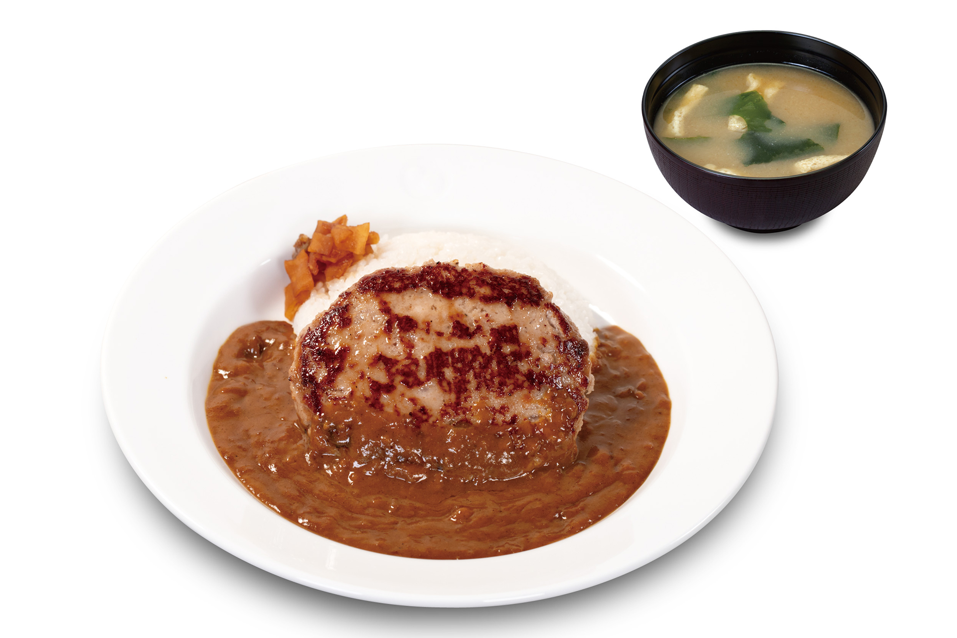 ハンバーグ欧風カレー（1050円）