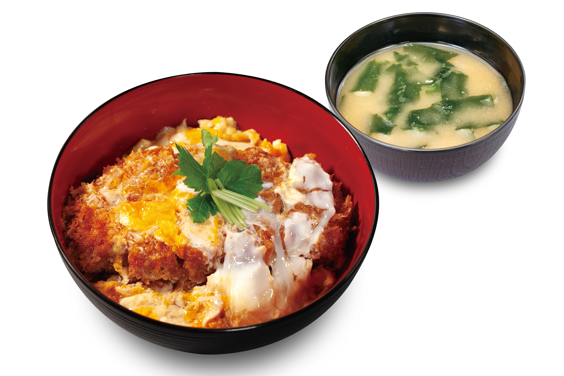 “大麦豚”厚切りロースかつ丼（1030円）