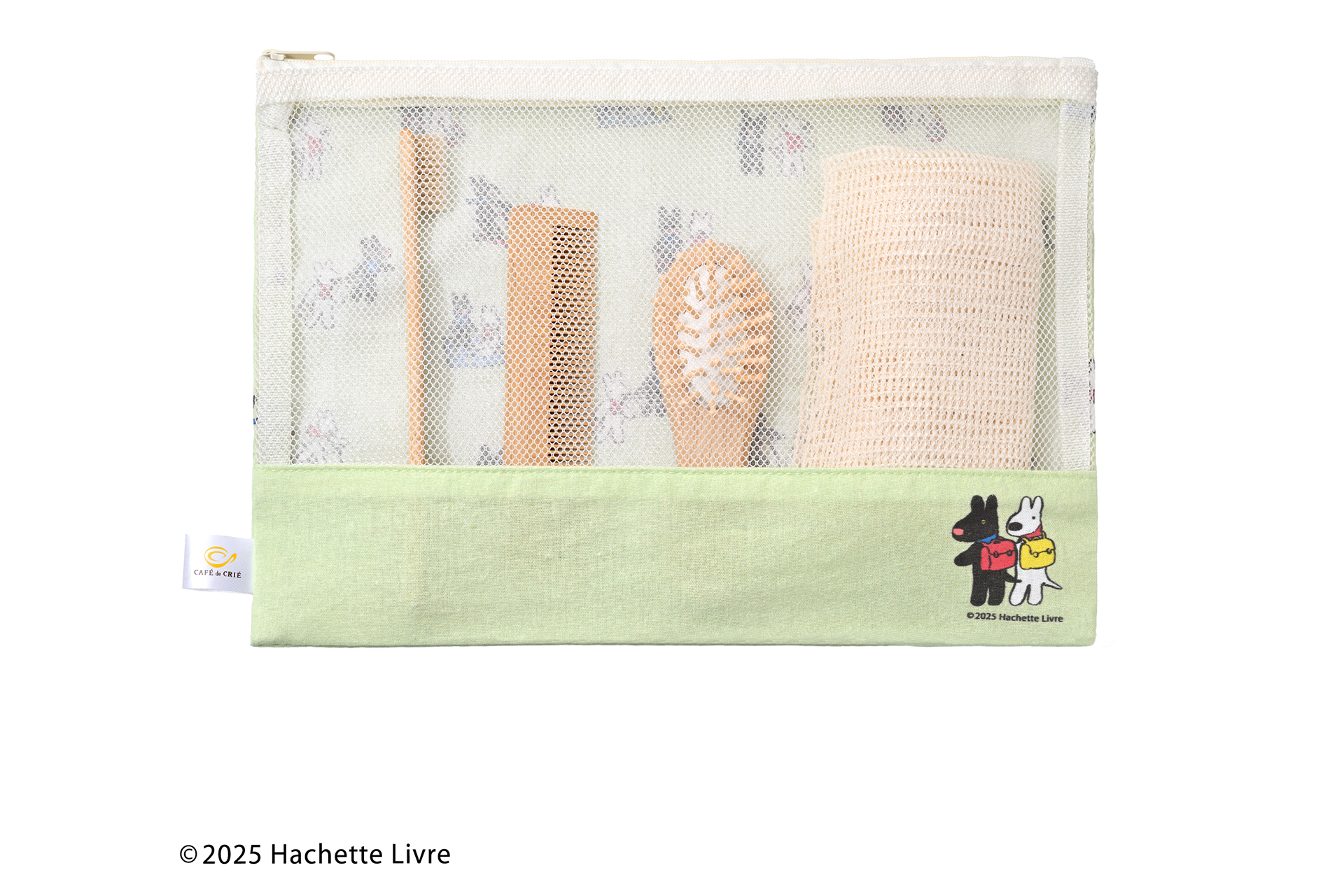 中身がひと目でわかるメッシュ仕様