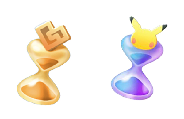 「パック砂時計」「チャレンジ砂時計」各12個